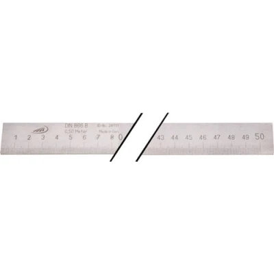 Afbeelding van Helios Preisser Liniaal lengte 1000 mm staal 1 stuk 0452103