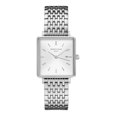 Afbeelding van Rosefield QWSS Q08 horloge dameshorloge Zilverkleur