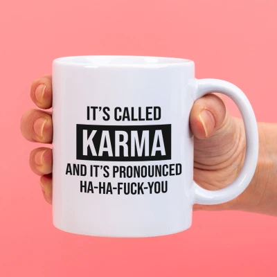 Afbeelding van Mok Its called karma
