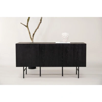 Afbeelding van Svea Taro dressoir 150 cm zwart Hout