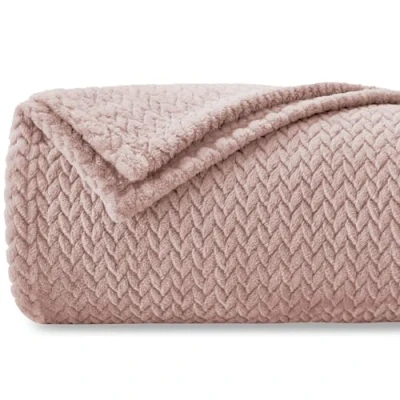 Afbeelding van Extra Zachte Fleece Deken, Sofa Deken 220 x 240 cm Flanellen Oeko TEX® Gecertificeerd, Zacht en Lichtgewicht, Pluche, Voor Bed, Bank, Reizen, Kamperen, Roze