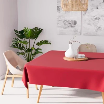 Afbeelding van Soleil d&#039;Ocre Sappe Anti tÃ ¢ ches Aas © en 180x180 cm Alix Rood, Polyester, 180 X