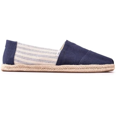 Afbeelding van TOMS Heren Alpargata Rope Classic Loafer Flat, Donkerblauw, 44 EU