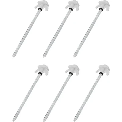 Afbeelding van Pro Plus Tentharing met Haak Schroefbaar Metaal 20 cm 6 stuks