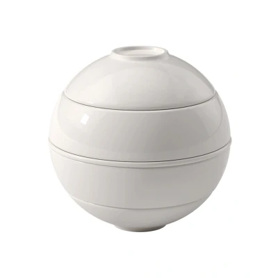 Afbeelding van Villeroy &amp; Boch Iconic La petite Boule serviesset 5 delig Wit