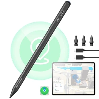 Afbeelding van ESR Geo iPad Pencil Findmy voor Apple compatibel met 2018 2024, Pro eenvoudige snelkoppelingen en snel opladen 12.9/13/11 &amp; Air 5/4/13/11 7/8/9/10 Mini
