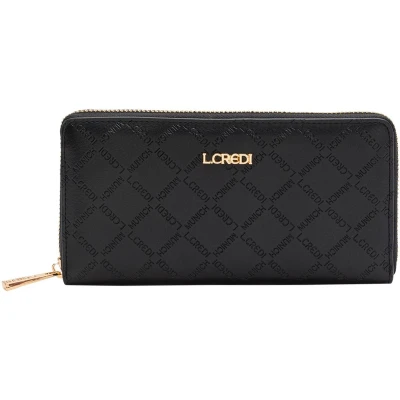 Afbeelding van L.CREDI Filiberta Portemonnee, Dames, Maat: One Size, Schwarz