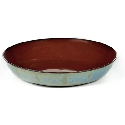 Afbeelding van Serax Anita Le Grelle Serveerschaal S D17,5x3 cm Rust/smokey blue