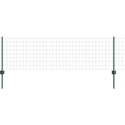 Afbeelding van vidaXL Euro Fence Set van 2 Groen Metaal 10 x 0.6 meter Duurzaam