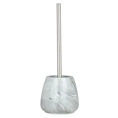 Afbeelding van Marble H.41.5 D.13.5 wit/grijze toiletborstel