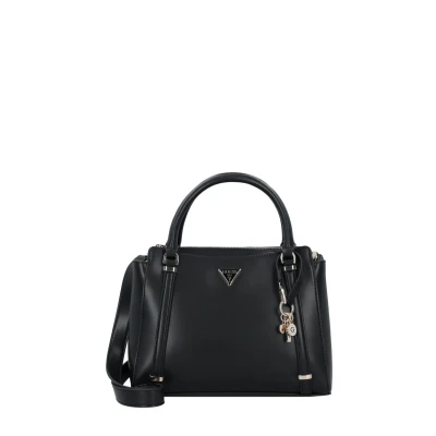 Afbeelding van GUESS Handtas Schoudertas Daryna II Two Comp Satchel Black Zwart