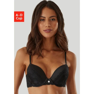 Afbeelding van s.Oliver Pushup BH, Dames, Maat: 70C, Schwarz