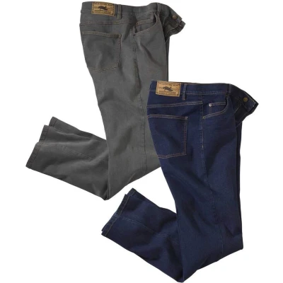 Afbeelding van Atlas for Men Set van 2 regular stretch jeans