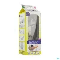 Afbeelding van Difrax S Babyfles Wide 310 ml Anti Koliek Grijs