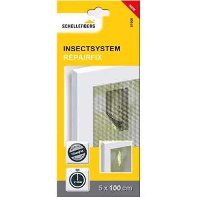 Afbeelding van Reparatie Patch Schellenberg Sticker Muggennet Glasvezel Antraciet 5 x 100 cm