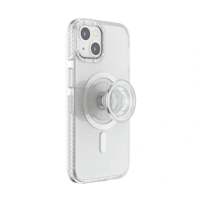 Afbeelding van PopSockets: PopCase voor MagSafe Hoesje iPhone 13 met een Verplaatsbare PopGrip Slide Standaard en Grip Verwisselbare Top Clear