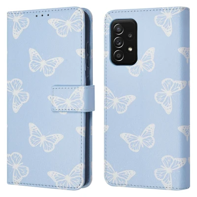 Afbeelding van Samsung Galaxy A52 (5G) MagSafe Hoesje Kunstleder iMoshion Bookcase Blauw Telefoonhoesje