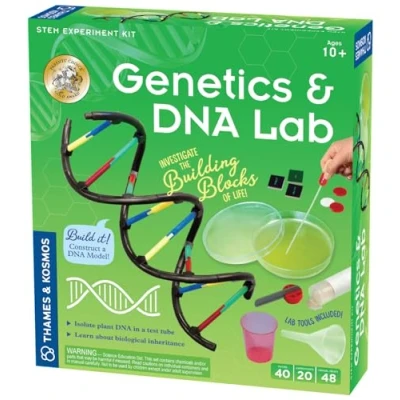 Afbeelding van Thames &amp; Kosmos, 665007, Genetics DNA Lab, Learn About Biological Inheritance, Isolate Plant in A Test Tube, 20 Experiments, Ages 10+