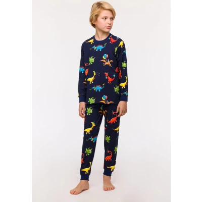 Afbeelding van Pyjama Jongens Woody Duck Kakigroen