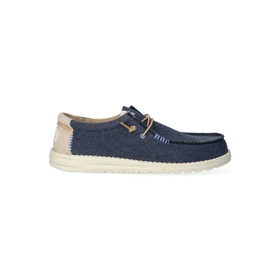 Afbeelding van HEYDUDE Instappers Blauw Heren Maat 41