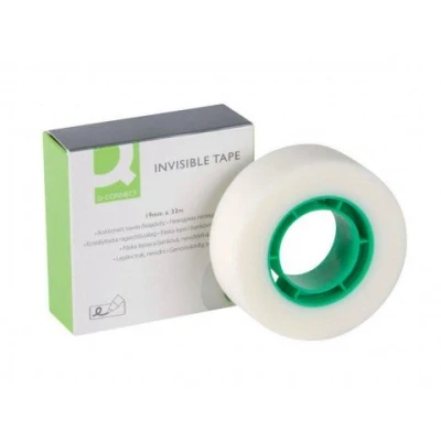 Afbeelding van Q CONNECT plakband, invisible, 19 mm x 33 m plakband