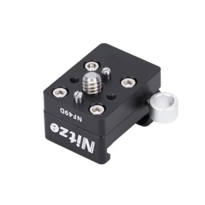 Afbeelding van Nitze Quick Release NATO klem met 1/4&quot; schroeven en verwijderbare positioneringspennen voor camerakooi monitorkooi NF49D