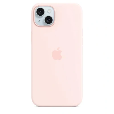 Afbeelding van Apple Siliconenhoesje met MagSafe voor iPhone 15 Plus Lichtroze ​​​​​​​