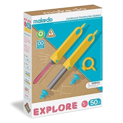 Afbeelding van BigJigs Makedo Karton Constructieset Explore