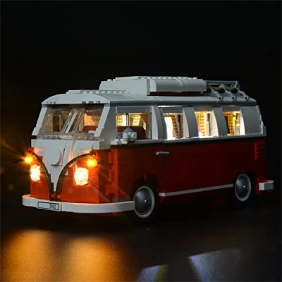 Afbeelding van BRIKSMAX T1 Campingbus led verlichtingsset compatibel met Lego 10220 bouwstenen model zonder set