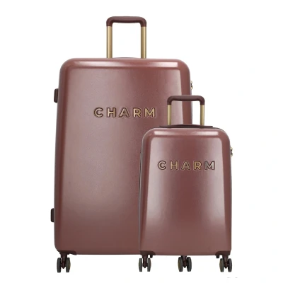 Afbeelding van Charm London Nice Travel Kofferset 2 delig TSA slot Bordeaux Rood