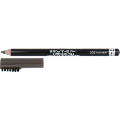 Afbeelding van Rimmel Brow This Way Professional Wenkbrauwpotlood 005 Ash Brown