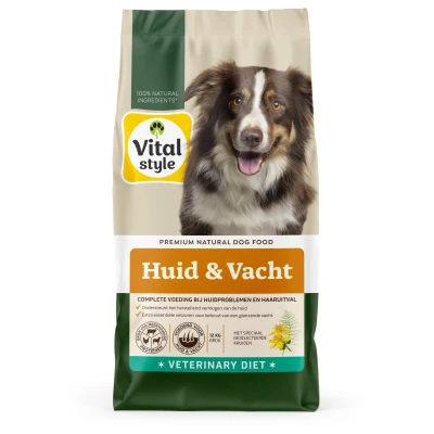 Afbeelding van VITALstyle Huid&amp;Vacht Hondenvoer 12 kg