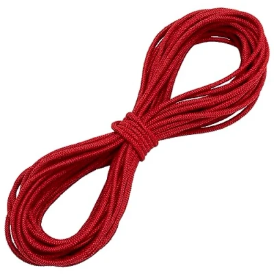 Afbeelding van AERZETIX C67264 decoratief elastisch rond 10 m diameter 3 mm kleur framboos rood