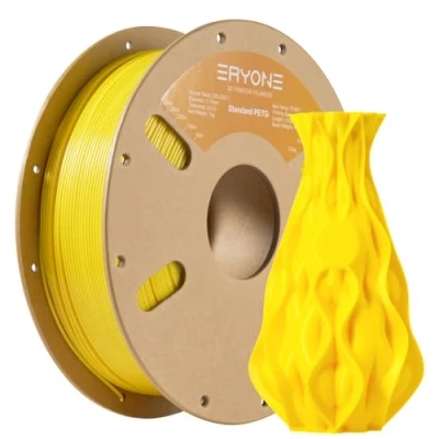 Afbeelding van ERYONE PETG Filament 1,75 mm, 3D printerfilament PETG, 0,03 1 kg/spoel, geel