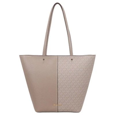 Afbeelding van Michael Kors Shoppers Flora Lg Tz Tote in taupe