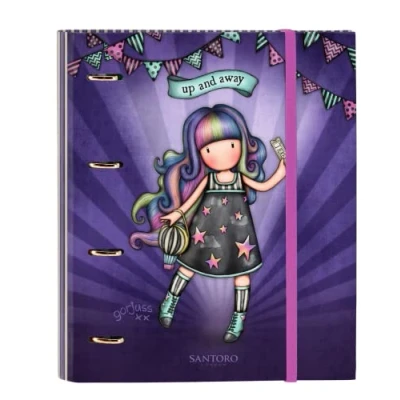 Afbeelding van Ringmap Gorjuss Up and away Paars (27 x 32 3.5 cm)