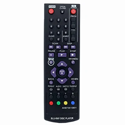 Afbeelding van AKB73615801 Afstandsbediening Vervanging voor LG Blu ray DVD Disc Speler BP320 BP220 BP200 BP325W BP125 BP220N BP320N BP325