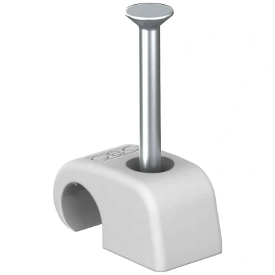 Afbeelding van OBO Bettermann Spijkerclip 2228858 Bundel Ø (bereik) 14 mm (max) Grijs 100 stuk(s)