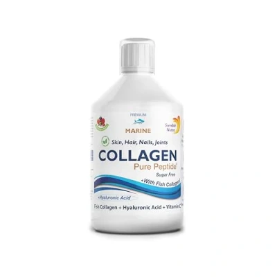 Afbeelding van Swedish Nutra Liquid Marine Collageen Pack van 500ml, 20 dagen levering Suikervrije bessensmaak Minimaliseer fijne lijntjes, rimpels en verbeter de elasticiteit huid 100% natuurlijke smaak Hoge absorptiesnelheid