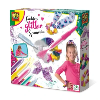 Afbeelding van SES decoratieset scrunchies meisjes 20 x 4 cm karton 12 delig