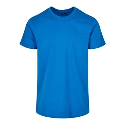Afbeelding van Herenshirt &#039;Basic Round Neck&#039; met korte mouwen Cobalt Blue XS