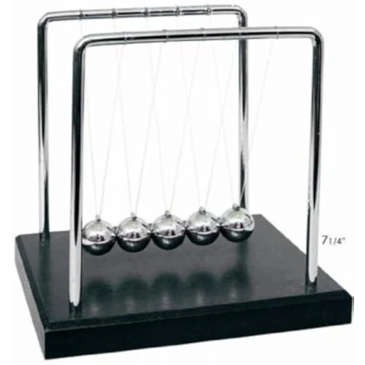 Afbeelding van Newton&#039;s Cradle / Pendel Balls, Balans Bureaudecoratie voor woonkamer, salon en bureauspeelgoed kantoor (Newton bal)