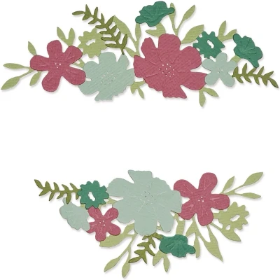 Afbeelding van Sizzix Thinlits Die Set Wild Blossom Borders By Lisa Jones