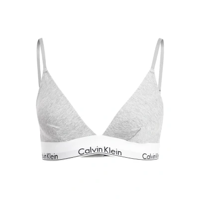 Afbeelding van Calvin Klein Underwear Unlined Triangle ICON Cotton Modal Triangel BH, Dames, Maat: XS, Grey heather