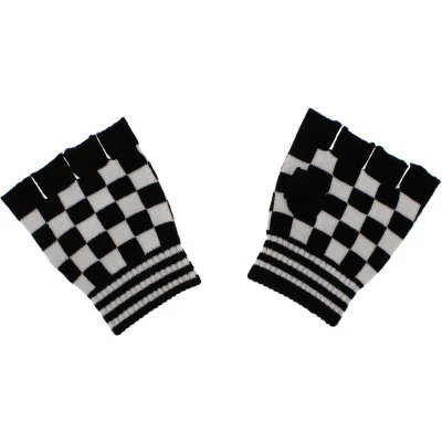 Afbeelding van Zac&#039;s Alter Ego Checkered Short Winter Vingerloze handschoenen Zwart/Wit