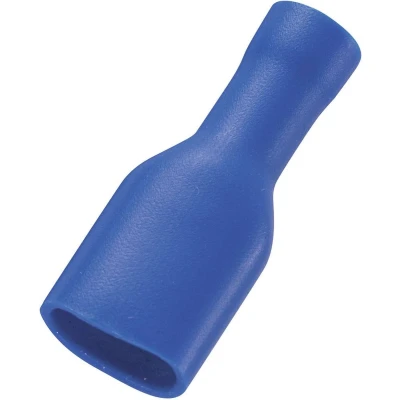Afbeelding van TRU COMPONENTS 737840 6.35 Platte stekker (female) Insteekbreedte: mm Insteekdikte: 0.8 180 Volledig geïsoleerd Blauw 50 stuk(s)