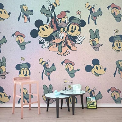 Afbeelding van Komar Vliesbehang Mickey Fab5 300x280 cm (breedte x hoogte) (set)