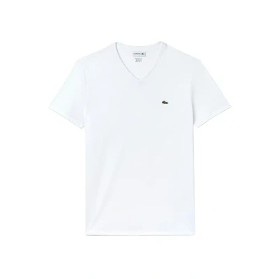 Afbeelding van Lacoste Tshirt basic, Heren, Maat: Small, Blanc