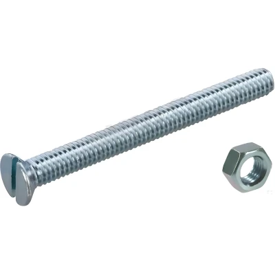 Afbeelding van Deltafix Metaalschroef verzinkt PK + Moer M4 x 20 mm 15 stuks