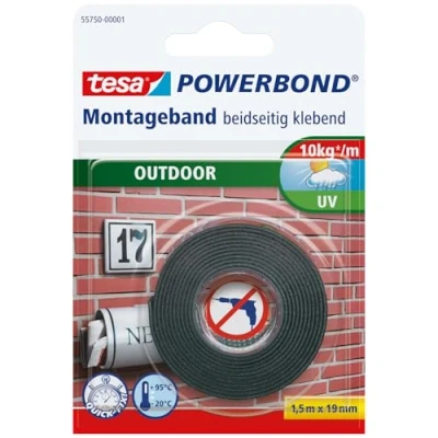 Afbeelding van Powerbond Tesa 55750 montagetape outdoor 19mmx1,5m
